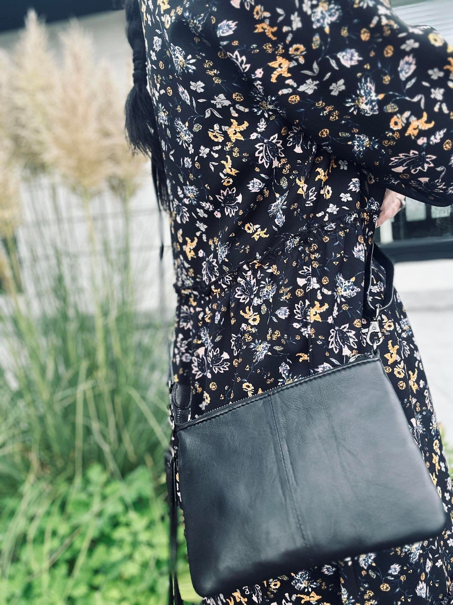 Clutch leather - Black - VIAMAJA.DK