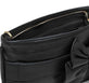 Clutch med sløjfe – Black leather - VIAMAJA.DK
