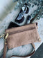 Clutch / skindtaske Dark sand - VIAMAJA.DK
