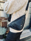 Cool black HALLY trekantet crossbody / bumbag - VIAMAJA.DK