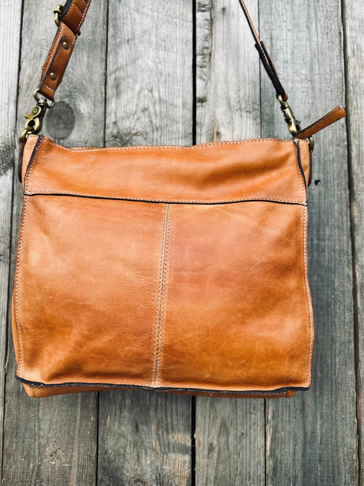 Crossbody Alma Cognac - VIAMAJA.DK