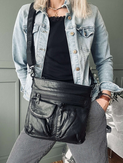 Crossbody Black – Ultra blød - VIAMAJA.DK