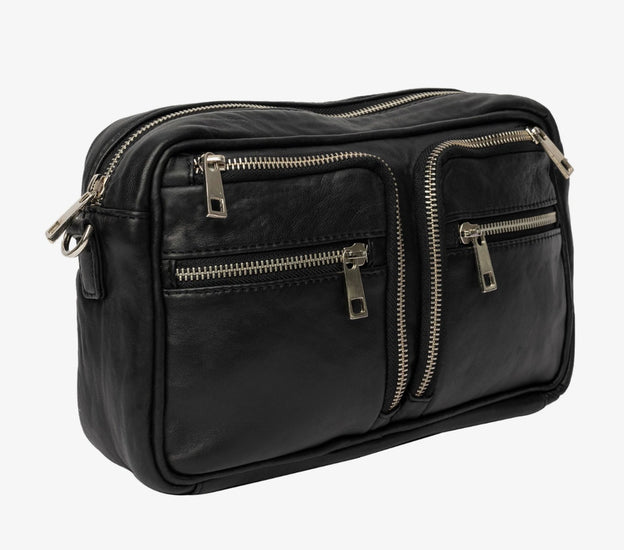Crossbody Geneva – Black / silver Big - VIAMAJA.DK