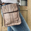 Crossbody i blød skindkvalitet - Nordic Brown