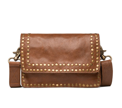 Crossbody Raw Vintage cognac