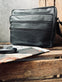 Crossbody Zipper Black leather - VIAMAJA.DK