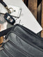 Crossbody Zipper Black leather - VIAMAJA.DK