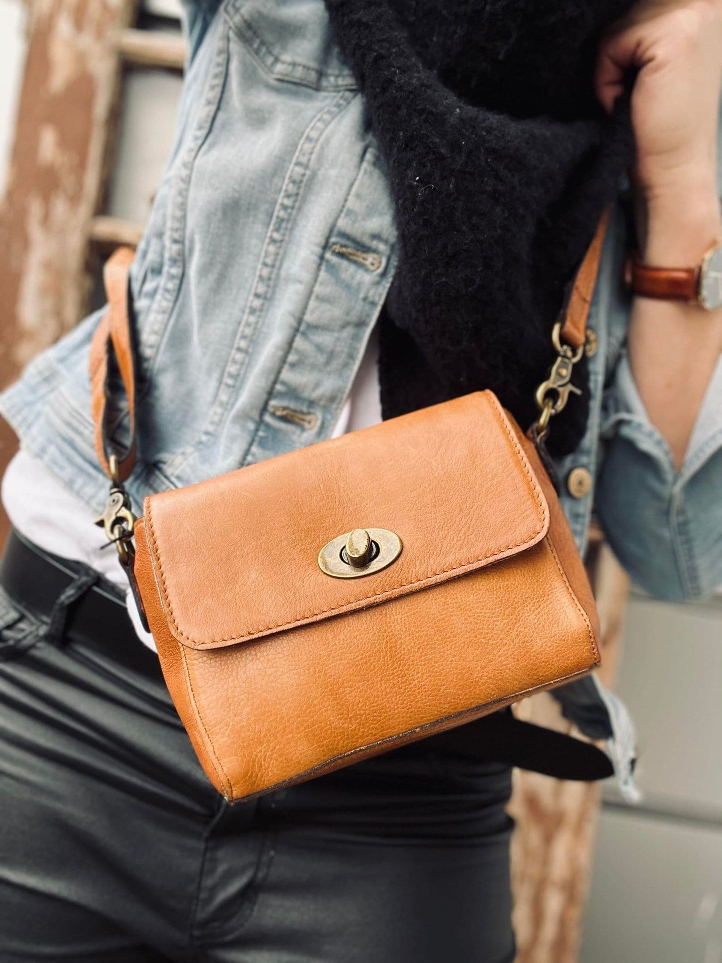 Crossover LUX Cognac - Small - VIAMAJA.DK