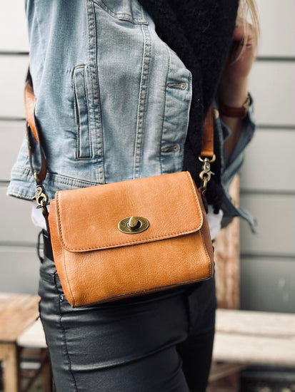Crossover LUX Cognac - Small - VIAMAJA.DK
