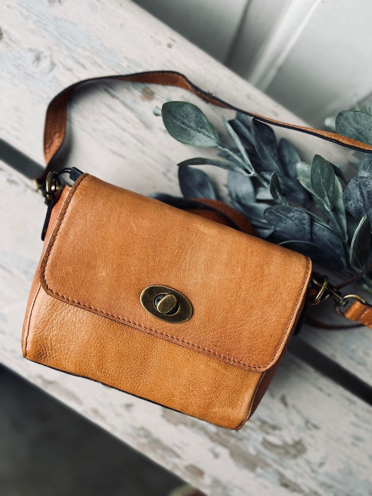 Crossover LUX Cognac - Small - VIAMAJA.DK