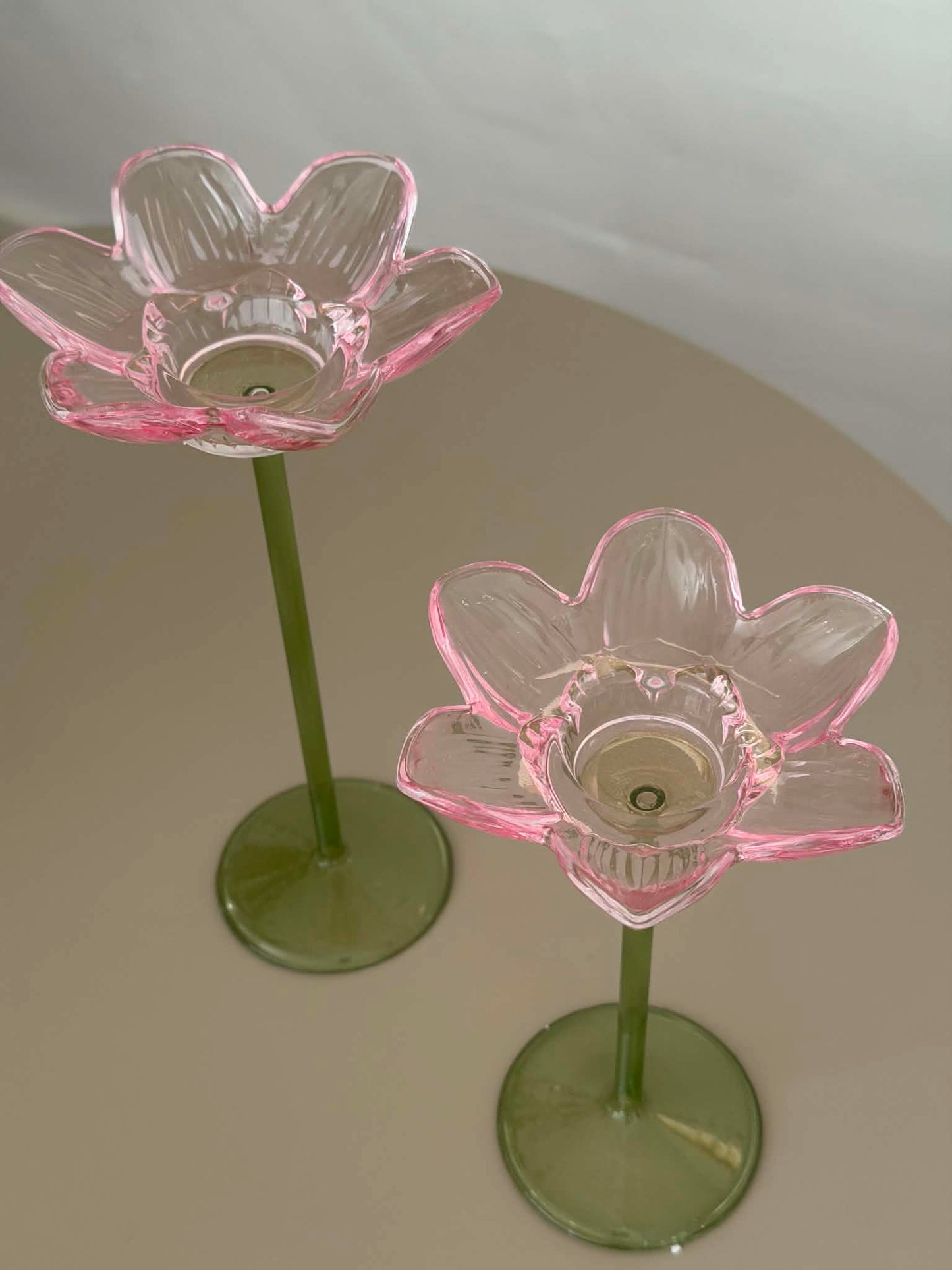 Lysestage blomst - Rosa