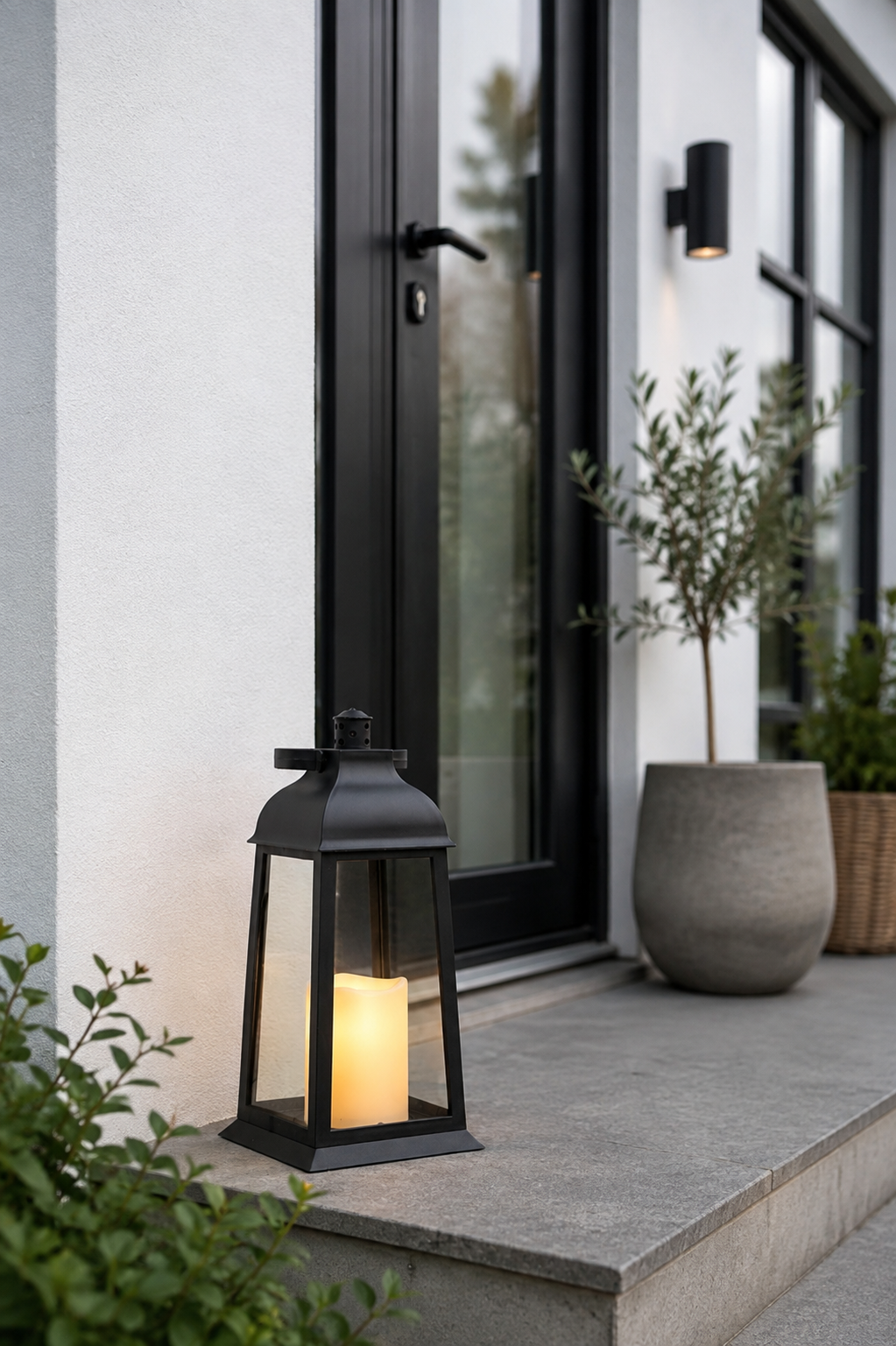 Lanterne med LED lys