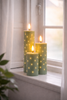 LED Bloklys TWINKLE Grøn - Sæt med 3 stk