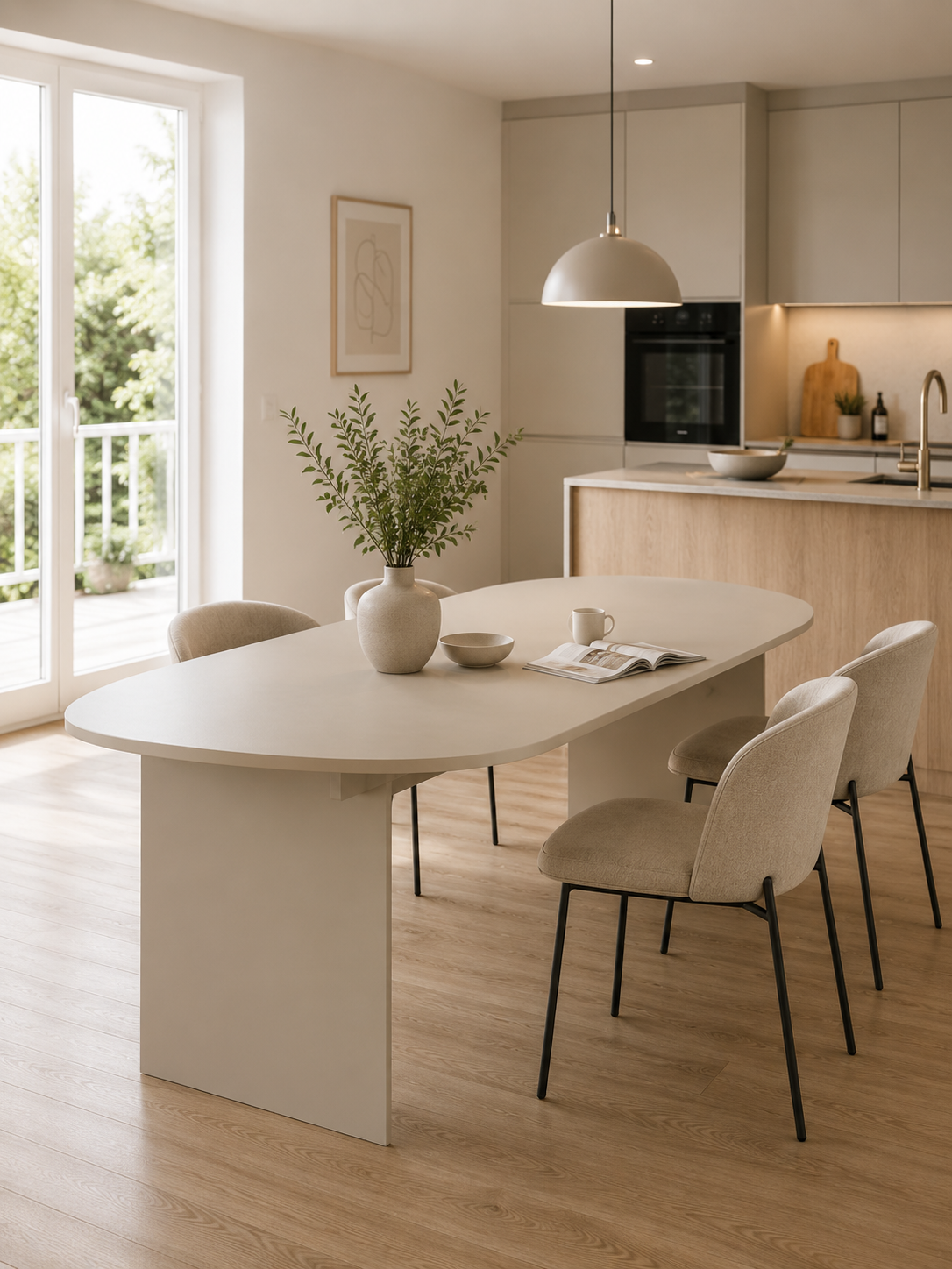 Spisebord Nordic oval Cashmere