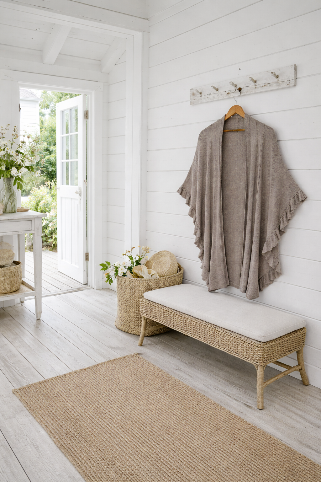 Sjal Taupe