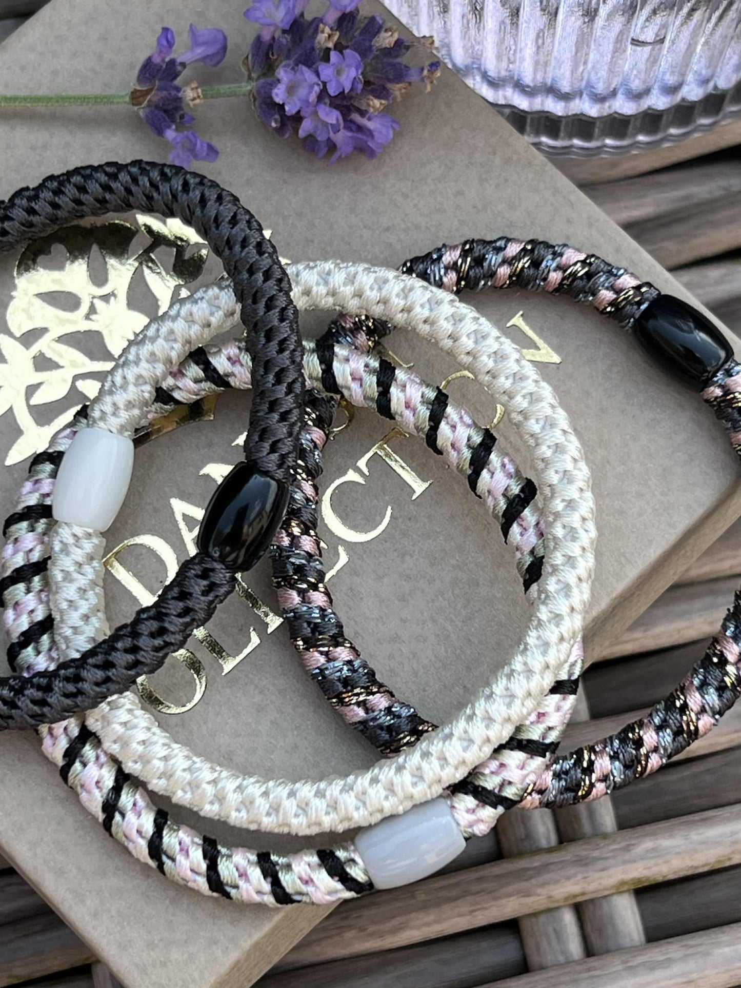 Hårelastikker Supreme Slim Mix - 4 stk.