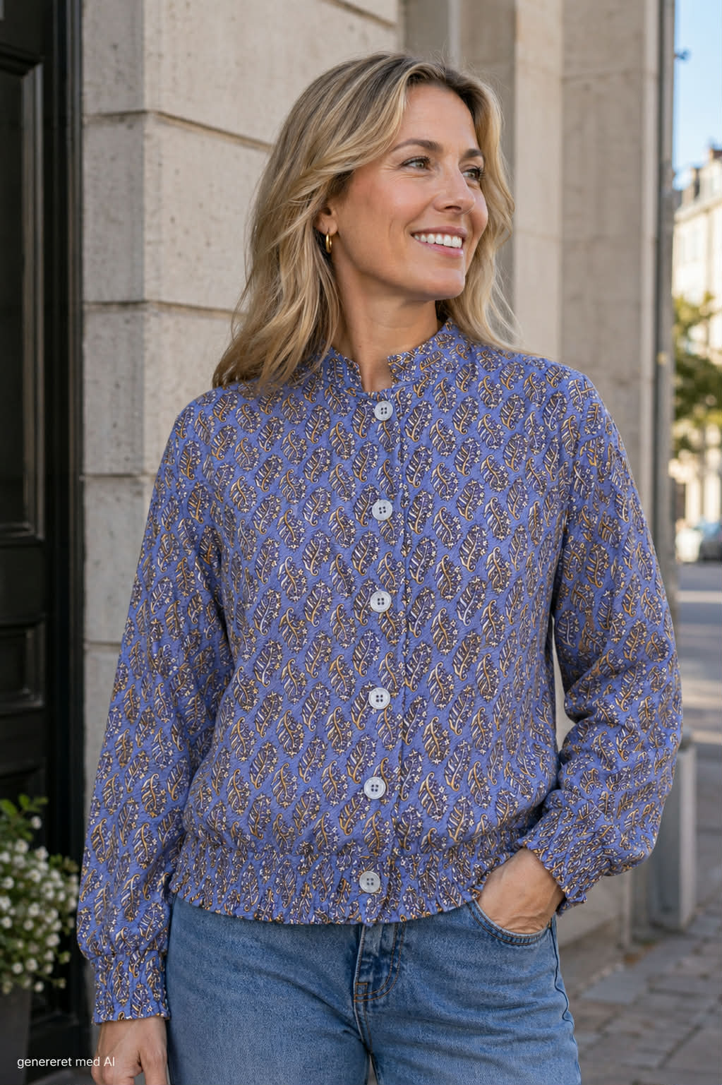 Jakke Luna bomber jacket - Blue Mist