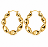 Øreringe Cora hoops - 18k forgyldt