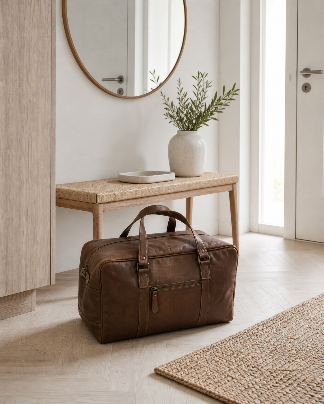 Weekendtaske Faust - Dark cognac