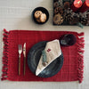 Dækkeserviet Antik rød - Recycling Cotton
