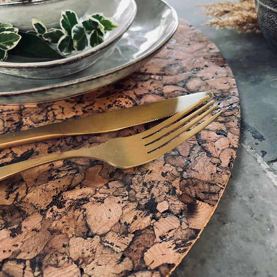 Dækkeserviet kork – Samba pakke med 4 stk - VIAMAJA.DK