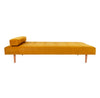 Daybed i sennepsgul velour