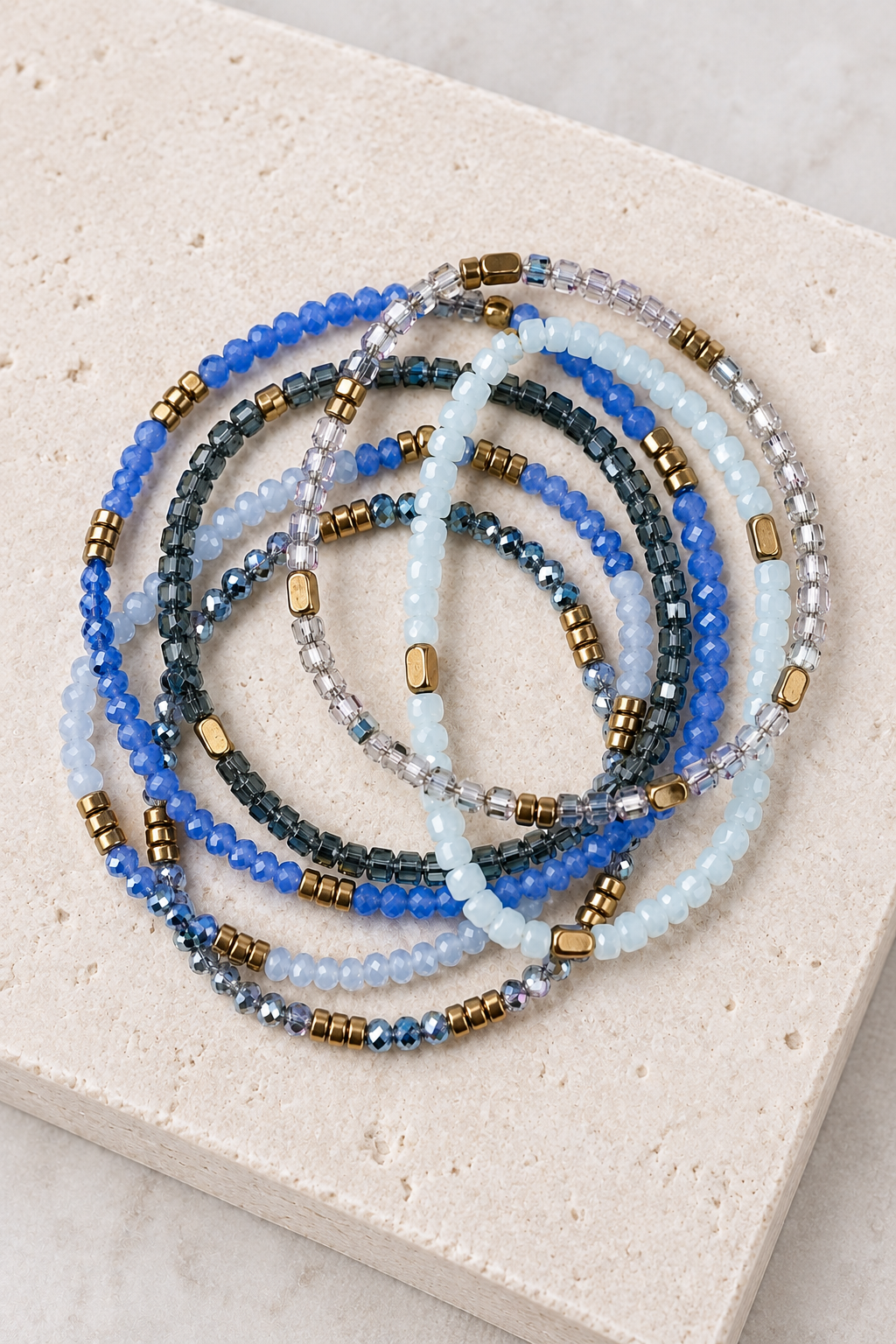 Armbånd Merle – Blue mix 1.Stk