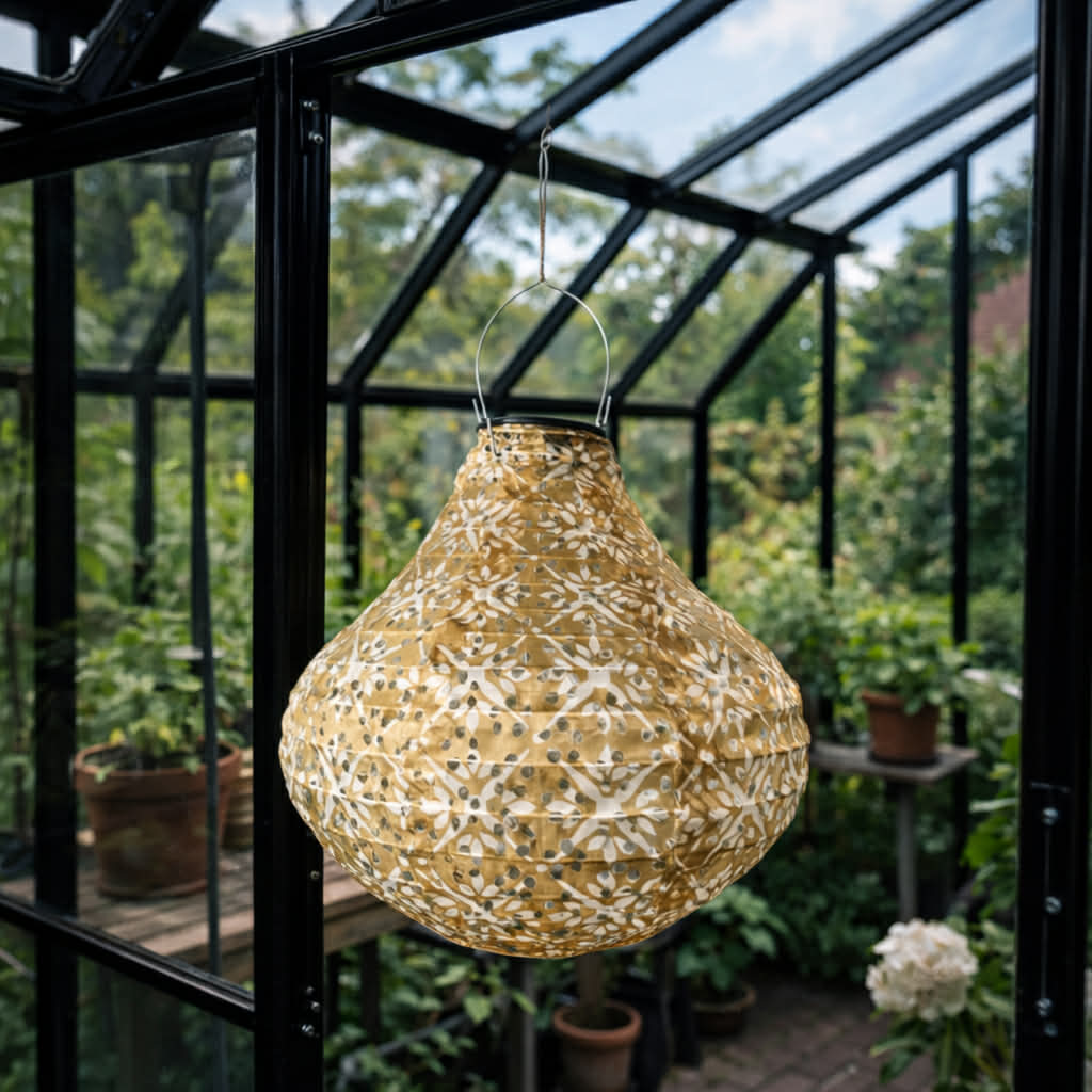 Lampe med solceller Pear - SUMMER GOLD