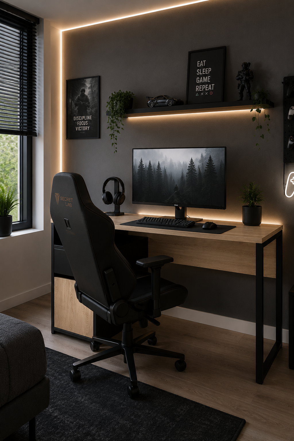 Skrivebord Black Nordic