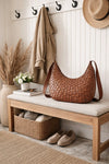 Skuldertaske - Vintage cognac