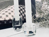 Diamant Lysestage i klar glas
