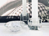 Diamant Lysestage til fyrfadslys i klar glas