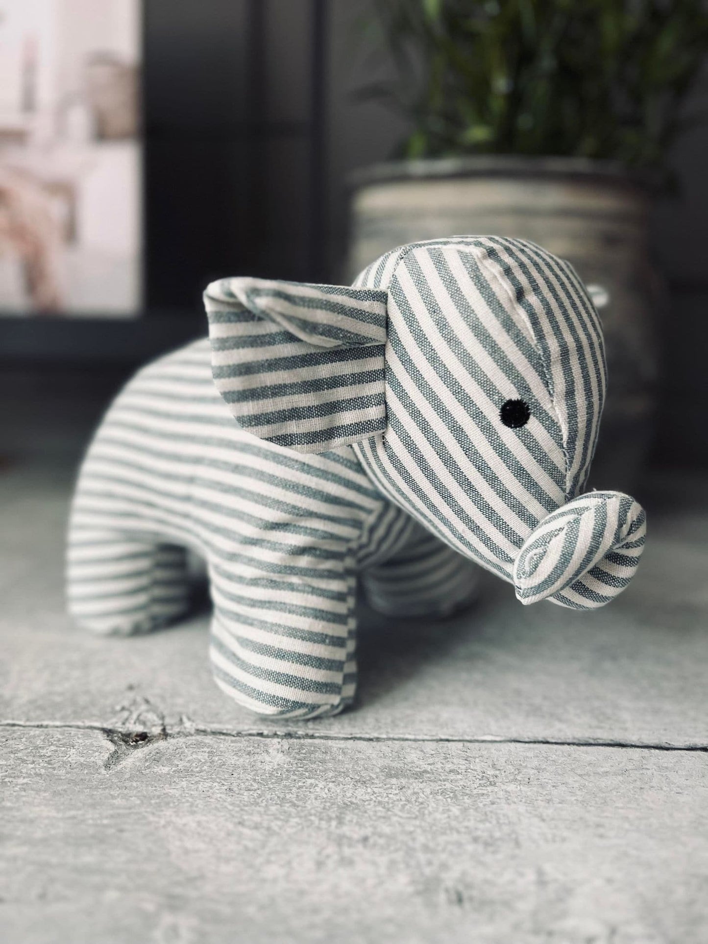 Dørstopper - Elefant mix strib - VIAMAJA.DK