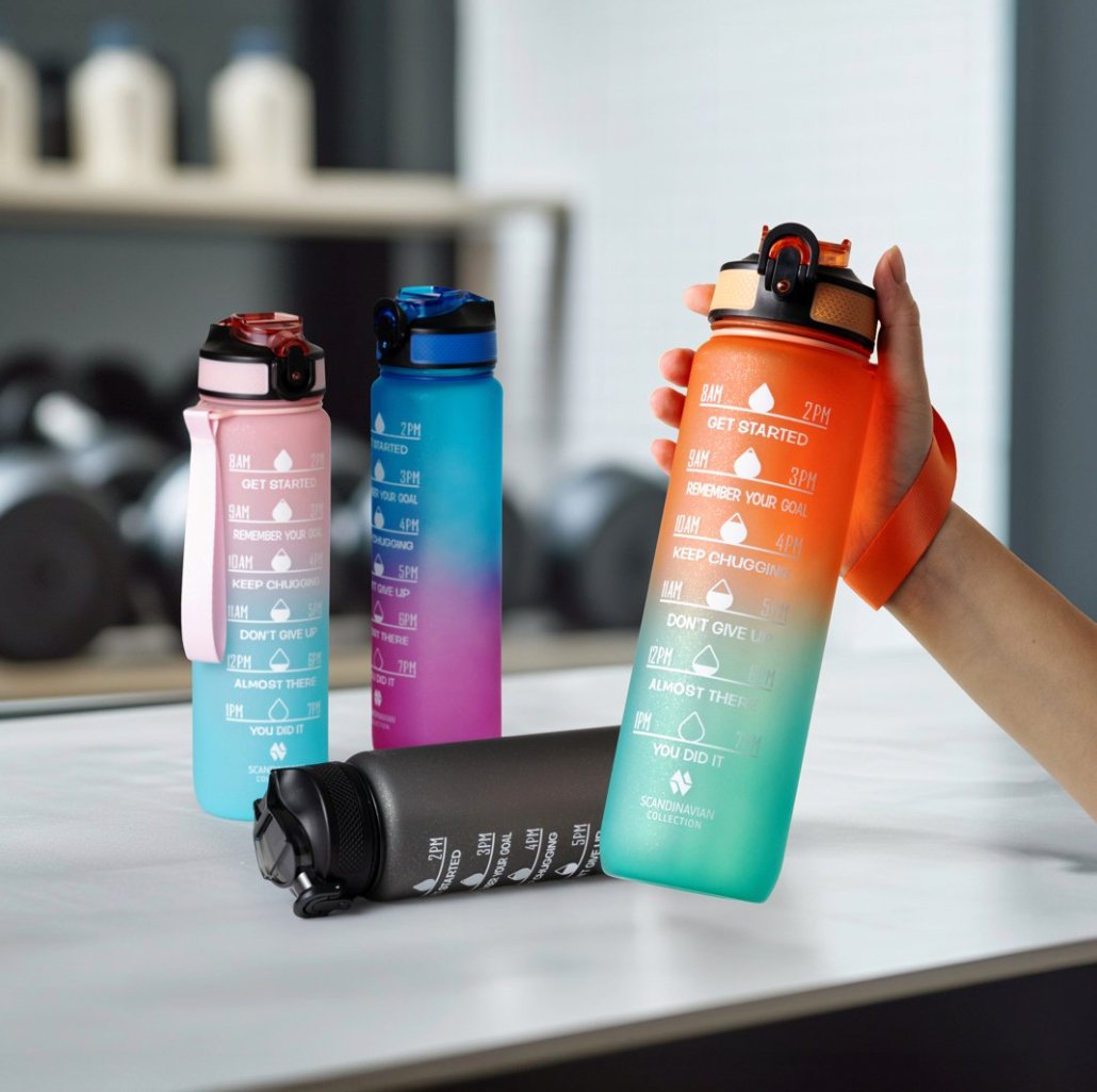 Drikkeflaske 1 liter – Color mix - VIAMAJA.DK