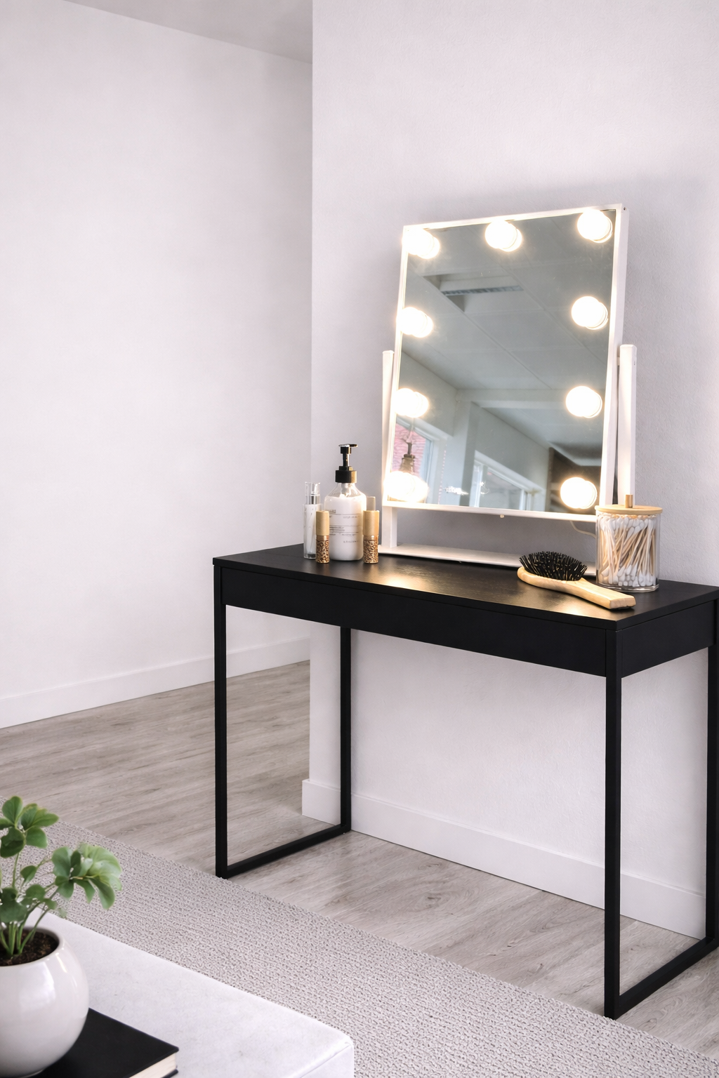 Hollywood Makeup Spejl - Hvid