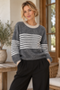 Strik Sicilia Grey – Stribet Strik