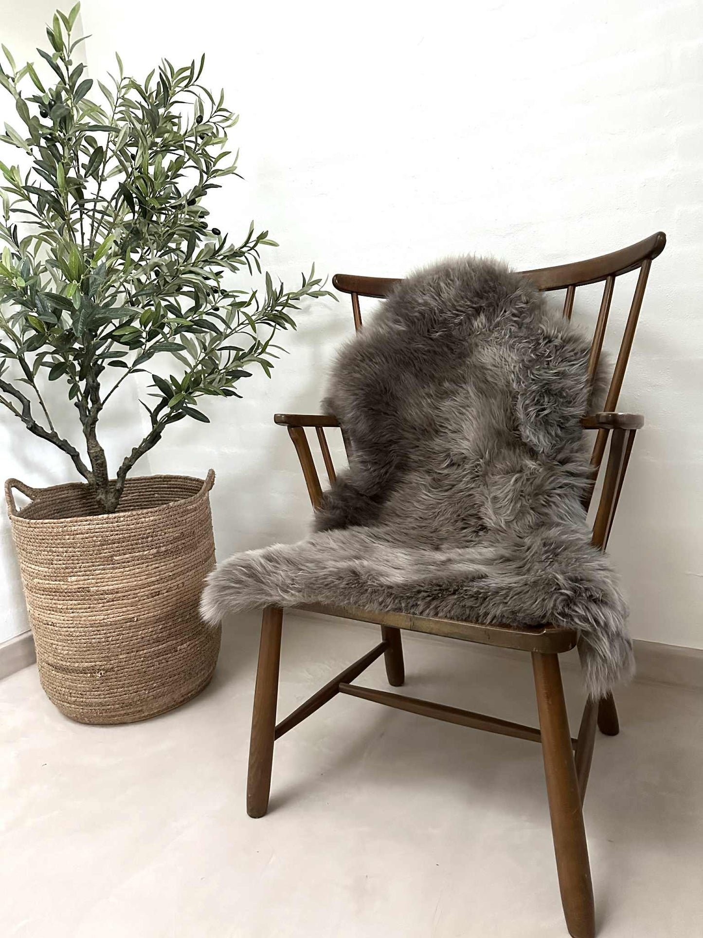Lammeskind fra New Zealand – Mocca 85x55cm