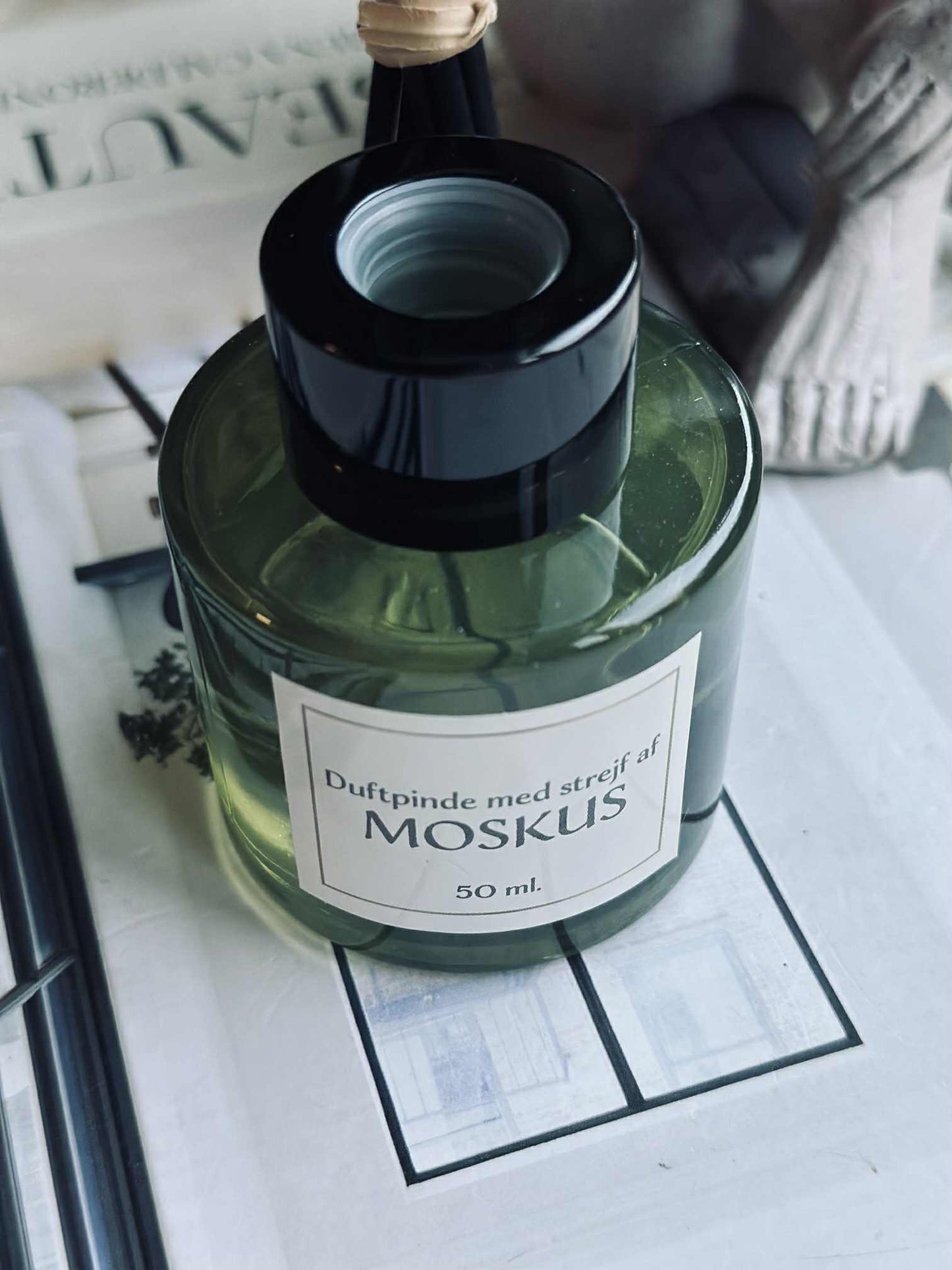 Duftepinde - Moskus 50ml - Oliven farve