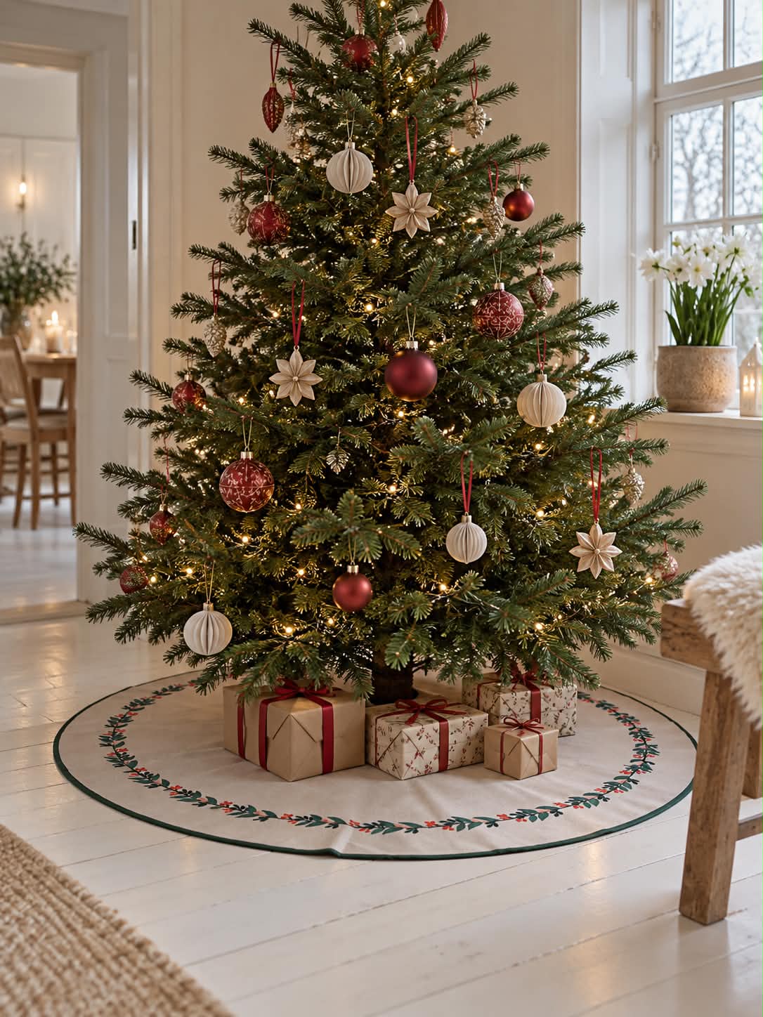Juletræstæppe 100cm