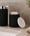 Opbevaringskrukke Daily Soft – Hvid/Sort Porcelæn