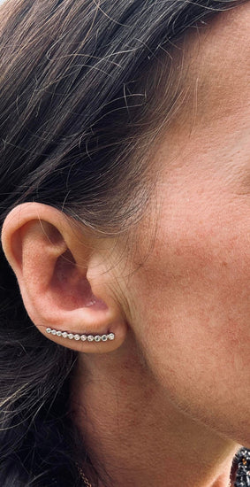 Earclimber Laura Højre - Sterling Silver - VIAMAJA.DK