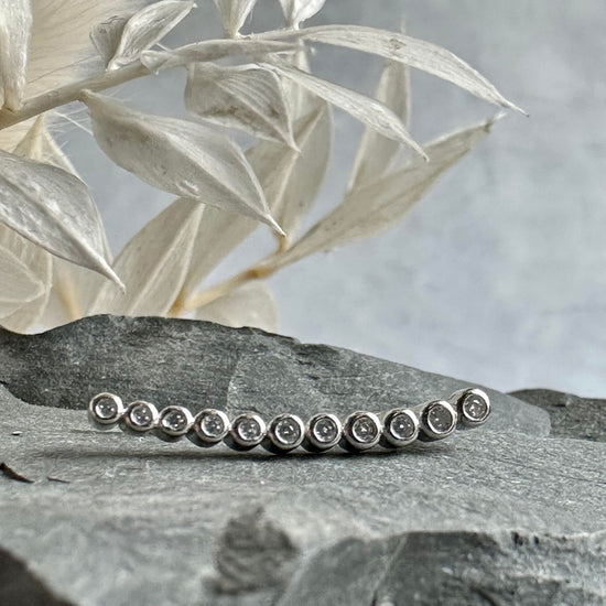 Earclimber Laura Højre - Sterling Silver - VIAMAJA.DK