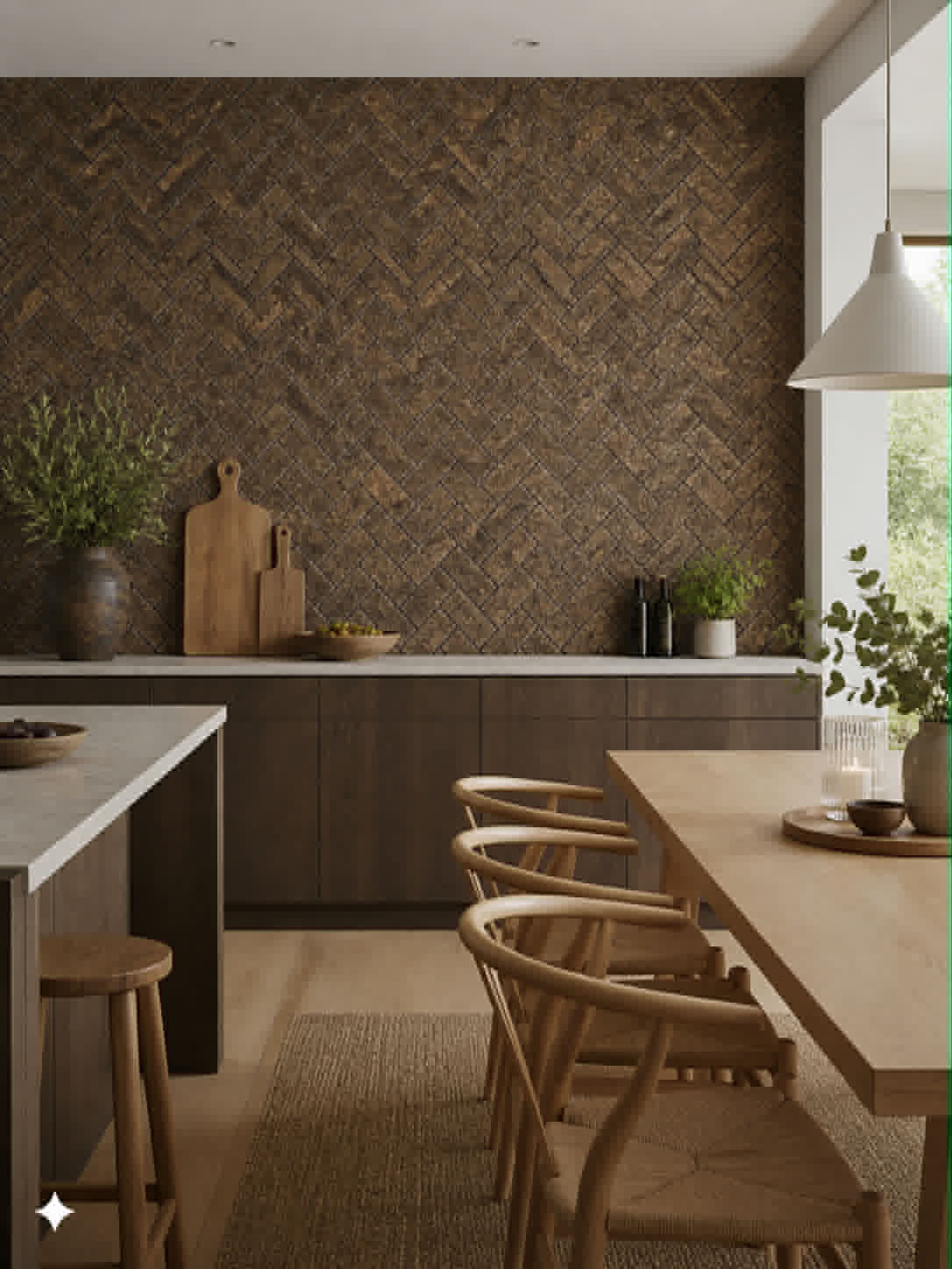 Mursten Brown - Natur pakke med 62 stk