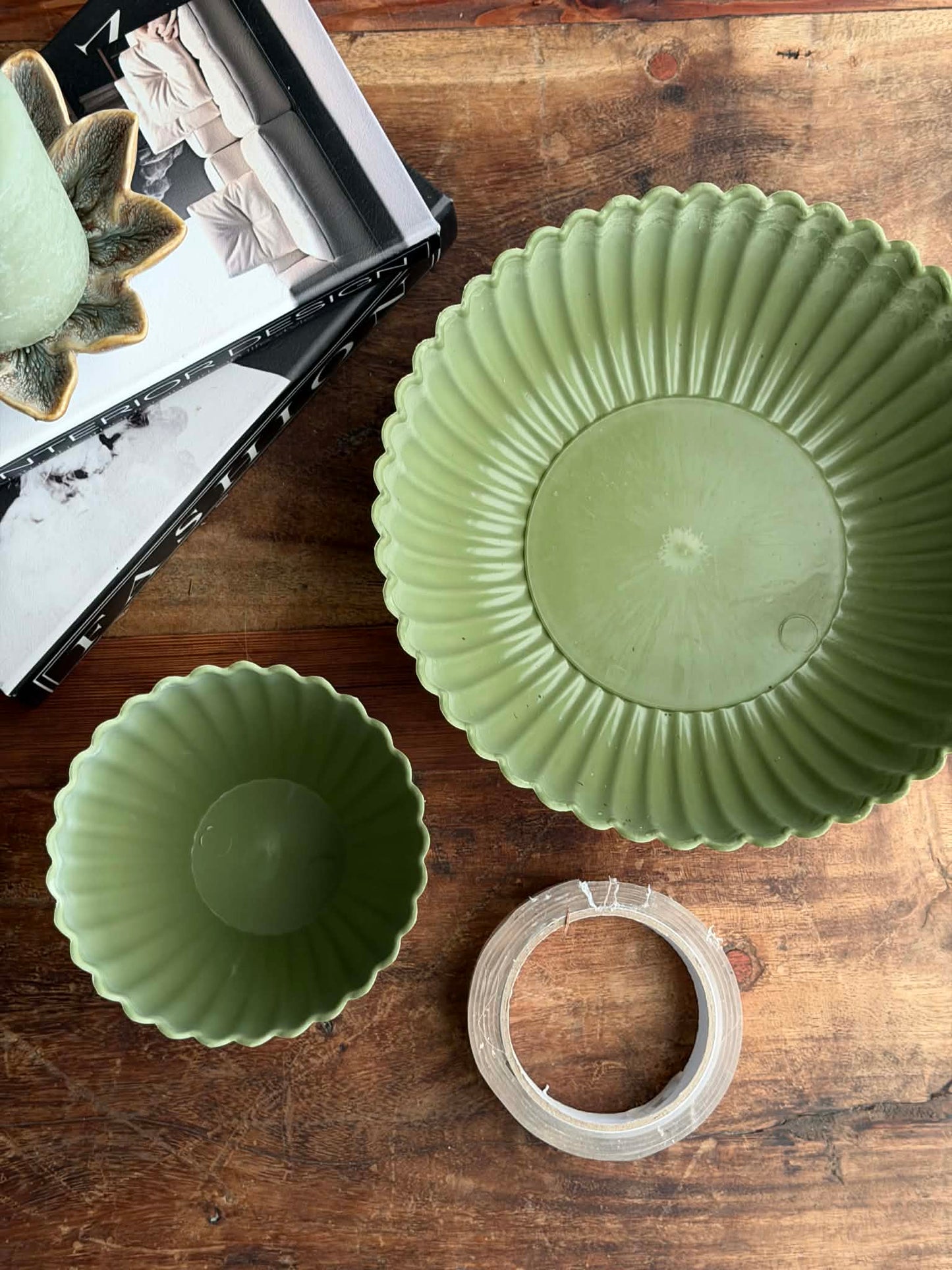 DIY opsats i beton look - Grøn