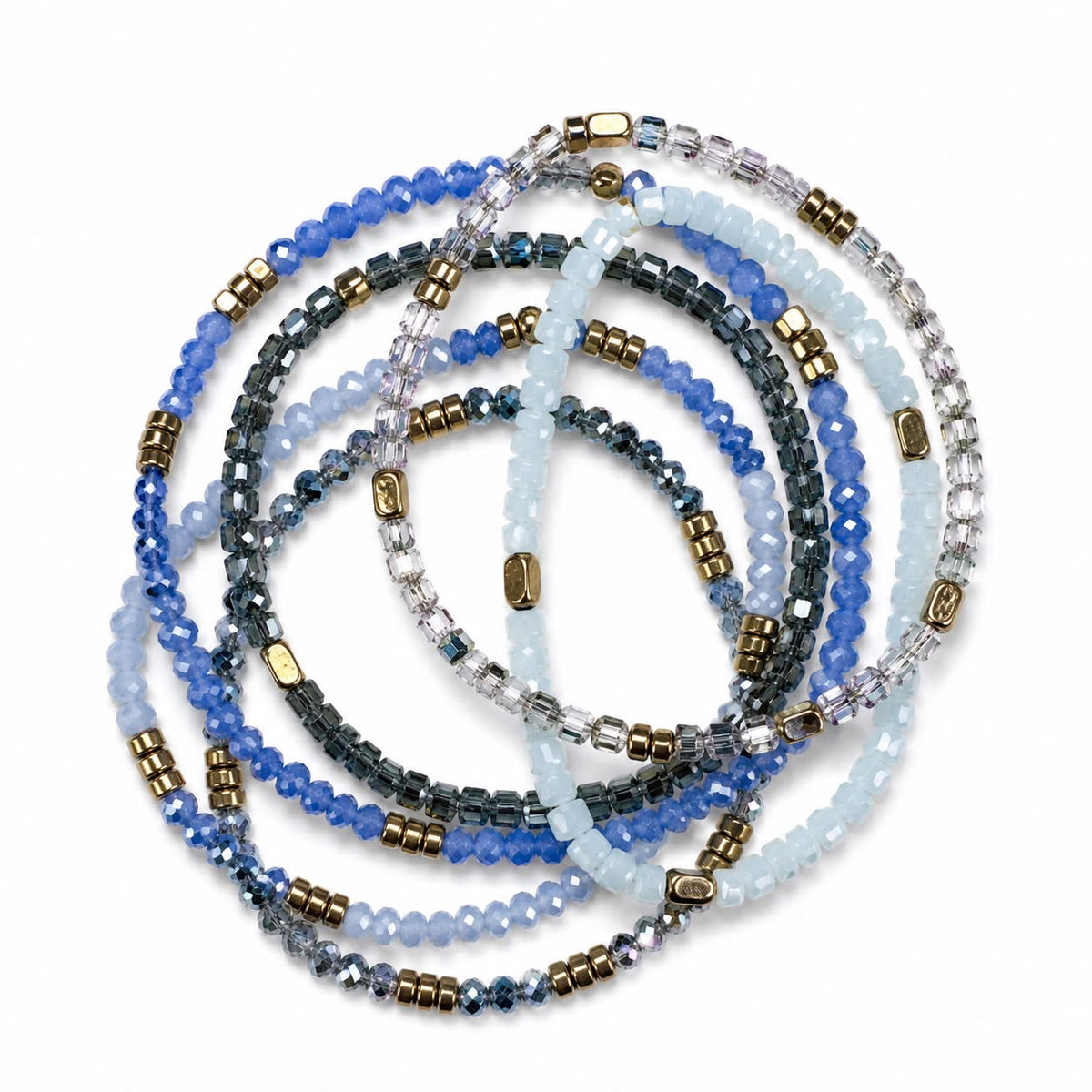 Armbånd Merle – Blue mix 1.Stk
