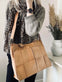 Elegant arbejdstaske / shopper – Sand - VIAMAJA.DK