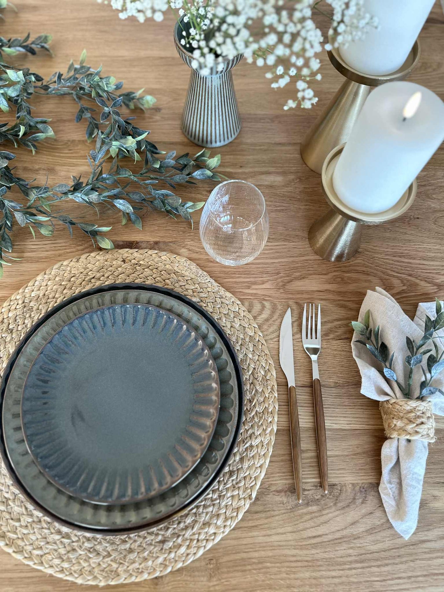 Tallerken VIGA Grå / brun - Flere størrelser