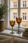 Lysestage flower - Amber / grøn