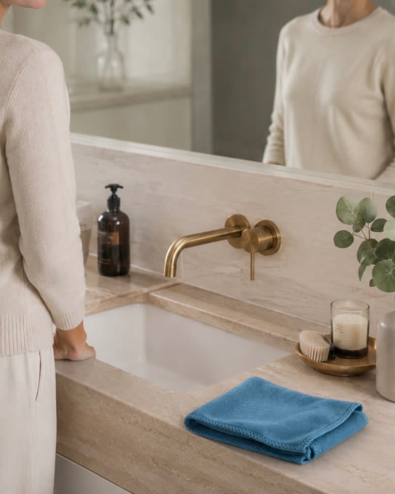 Microfiberklud Anti dust - Perfekt til glas og spejle