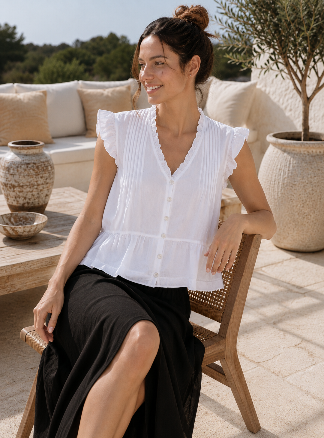 Bluse Emira - white